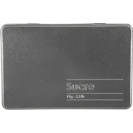 5five simply smart Würfelzuckerdose Black Edition, Weißblech, Schwarz, für 1 kg, 136313 - Schwarz