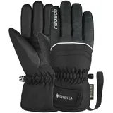 Reusch Skihandschuhe "Teddy GORE-TEX", Mädchen, Gr. 3,5, schwarz (schwarz, grau), 95% Polyester, 5% Lederimitat, mehrfarbig, Handschuhe, mit wasserdichter Funktionsmembran