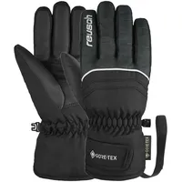 Reusch Skihandschuhe "Teddy GORE-TEX", Mädchen, Gr. 3,5, schwarz (schwarz, grau), 95% Polyester, 5% Lederimitat, mehrfarbig, Handschuhe, mit wasserdichter Funktionsmembran