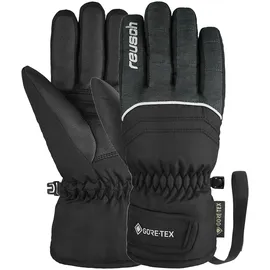Reusch Skihandschuhe "Teddy GORE-TEX", Mädchen, Gr. 3,5, schwarz (schwarz, grau), 95% Polyester, 5% Lederimitat, mehrfarbig, Handschuhe, mit wasserdichter Funktionsmembran
