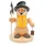 Schweda Räuchermännchen - Schneemann Räuchermann,-figur,-männchen 19cm - Nachtwächter