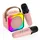 MMobiel Karaoke Maschine Kinder mit 2 Mikrofon von MMOBIEL – Mini Karaoke Maschine, Tragbare Bluetooth Lautsprecher, 2 Mikrofon Kabellos – Spielzeug 3+ Jahre, Geschenke für Mädchen, Junge, Kinder – Rosa