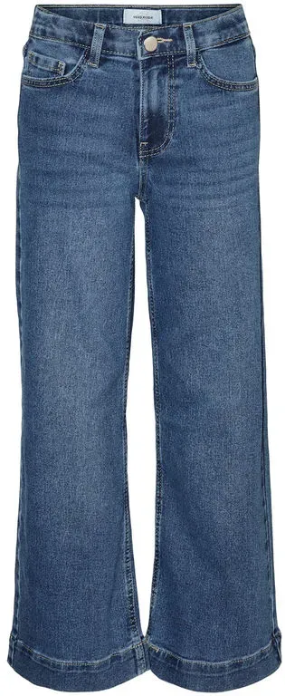 VERO MODA GIRL - Jeans Vmdaisy Wide Vi3338 In Medium Blue Denim, Gr.134