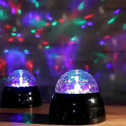 Mini Party Lichteffekt DISCO DOME Discokugel RGB Batteriebetrieb