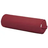 Yogistar Yoga-Bolster Yin - Plus - rund 68 x 25 x 25 cm, Bordeaux