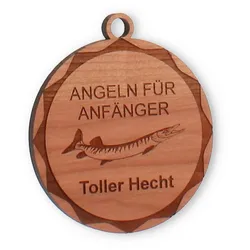 Holzmedaille Petra Kirsche Vollholz in Größe 7,0cm