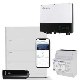Growatt SPH4000TL Hybrid Wechselrichter mit 10,2 kWh Solarspeicher-Set