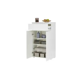 Möbel Boss Highboard 80 x 131 x 40 cm Weiß