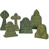 Department 56 Halloween-Zubehör für Village Collections Grabsteine-Figuren-Set, mehrere Größen, Mehrfarbig