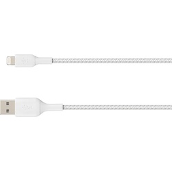 Belkin Lightning Lade/Sync Kabel ummantelt mfi 1m USB-Kabel, USB Typ A, Lightning (100 cm) weiß