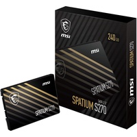 MSI SPATIUM S270 SATA 2.5 240GB 240 GB, 2.5" Serial ATA III 3D NAND