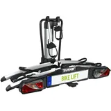Eufab Fahrradträger Bike Lift, E-Bike geeignet, komplett vormontiert, elektrische Absenkung, Diebstahlschutz, für 2 Fahrräder, für Anhängerkupplung, 2025 mit Strap-Rahmenhaltern