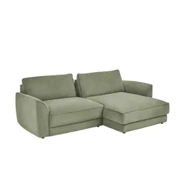 Lounge Collection Eckcouch Flachgewebe 2-Sitzer Grün