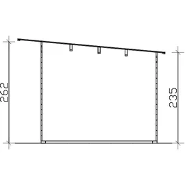 SKANHOLZ Gartenhaus Tournai 2 4,80 x 3,80 m Beige