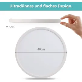 JDONG 1-flg. rund 36W schwarz/weiß