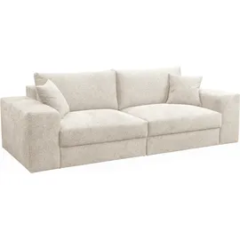 werk2 Big-Sofa WERK2 "Rozzana Mega Sofa mit viel Platz, aktuelle Bezüge. Breite 246cm", beige (natur), B:246cm H:82cm T:105cm, 100% Polyester, Sofas, Big-Sofa, mit losen Rückenkissen, gemütlich, in Cord, Breitcord und Plüsch Bezug