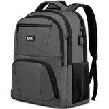 RJEU Rucksack Herren für Schule Laptop Rucksack 15,6 Zoll, Schulrucksack Jungen Teenager Wasserdichte mit USB-Ladeanschluss Tablet für Universität, Reisen, Arbeit Rucksack