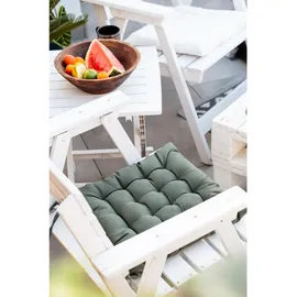 Douceur d'intérieur Douceur d’Intérieur Stuhlkissen 40 x 40 cm Waldgrün