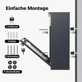 Wiltec Briefkasten V12 Anthrazit