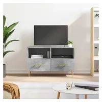Furnicato TV-Schrank Betongrau 80x36x50 cm Holzwerkstoff