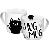 Geda Labels Hug in a Mug Tasse 0,3 l Weiß