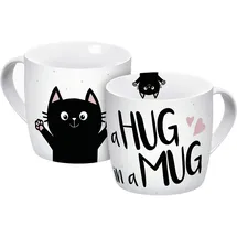 Geda Labels Hug in a Mug Tasse 0,3 l Weiß