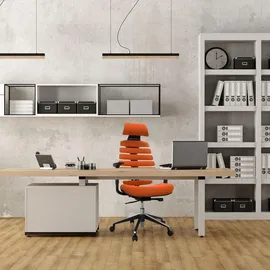 HJH Office ERGO LINE II PRO Stoff Orange
