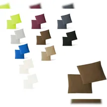 EXKLUSIV HEIMTEXTIL Jersey Kissenbezug 2er Set 40 x 40 cm schokobraun