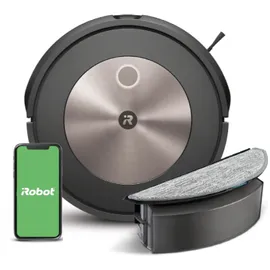 IROBOT Roomba Combo j5 (j5176) Saug- und Wischroboter, Kartierung und PrecisionVision Navigation, 4-Stufen-Reinigung, Objekterkennung und -vermeidung, Indiv. Anpassung, Sprachassistentenkompatibel
