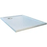 Idralite DUSCHWANNE WEISS STEIN-EFFEKT SLIM H4 DUSCHTASSE 90x90 CM VIERECKIG