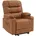 MCombo Relaxsessel 7033 Kunstleder 88 x 110 x 83 Braun elektrisch mit Liegefunktion