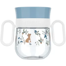 Mepal Mio 360° Trinklernbecher 200 ml Forest Friends - blau