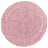 Homescapes Badematte, Rosa, Textil, Uni, Rund, 80x80 cm, Oeko-Tex® Standard 100, Badtextilien, Badematten