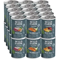 Wild Farm Superfood MIX 30x400g getreidefreies Hundefutter