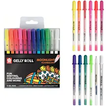 Sakura Gelly Roll Moonlight, fluoreszierende Gelstifte im Set mit 12 Stück(e)