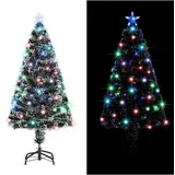 vidaXL Vorbeleuchteter Weihnachtsbaum mit Ständer Grün 120 cm