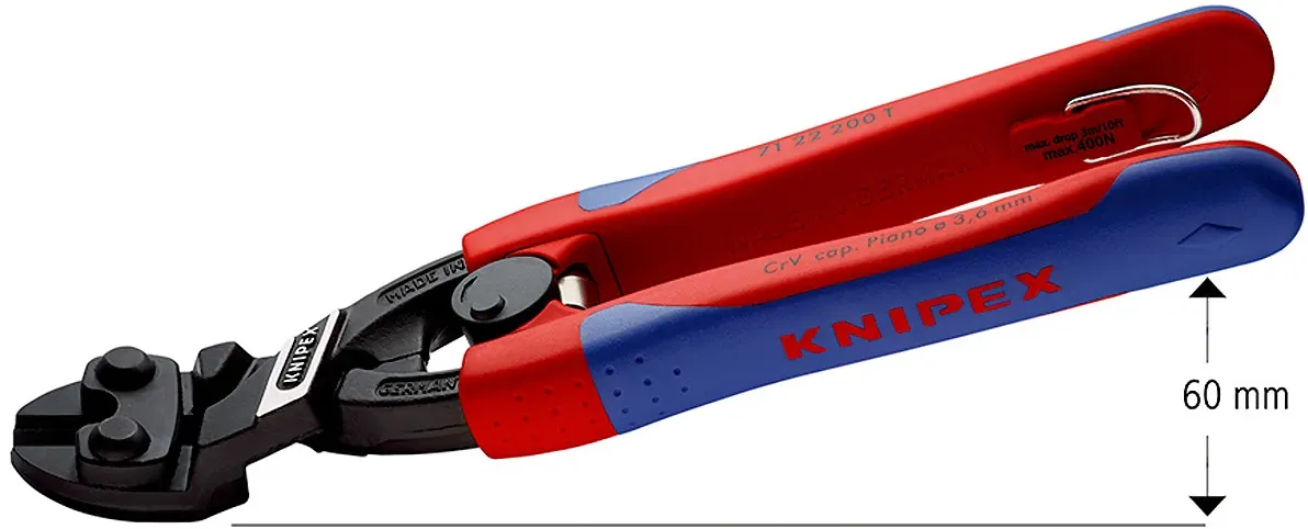 KNIPEX CoBolt mit Befestigungsöse mit Öffnungsfeder - 7122200T