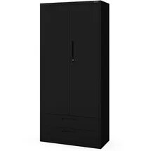 Jan Nowak RUEL Büroschrank 195x90x40 cm Schwarz