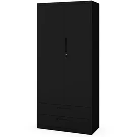 Jan Nowak RUEL Büroschrank 195x90x40 cm Schwarz