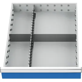 Bedrunka+Hirth Schubladeneinteilung R 18-24 mit Metalleinteilung für Front 150 mm, 4 Fächer