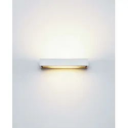 serien lighting SML Wall Halogen Wandleuchte - silber eloxiert satinée / raster | silber eloxiert | Standard-Fassung | B 17cm