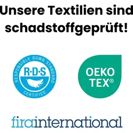 Mayaadi-Home HS55 Kinderset 135x100 cm + 40x60 cm 70% Daunen 400 Gramm + 70 Gramm Mayaadi Home - Weiß