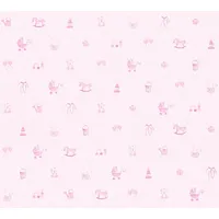 A.S. Création Little Stars Vliestapete 53 cm x 1000 cm 358541 rosa