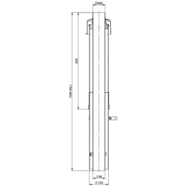 ATEC Dachhochführung PolyTop ziegelrot 650mm DN80/125