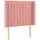 vidaXL Kopfteil mit Ohren Rosa 93x16x118/128 cm Samt