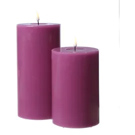 Deluxe Homeart MIA Stumpenkerze 20 cm lila
