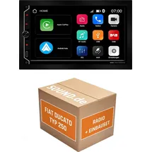 JUST SOUND best choice for caraudio ESX VMX700DAB Autoradio Einbaupaket für Fiat Ducato III Typ 250