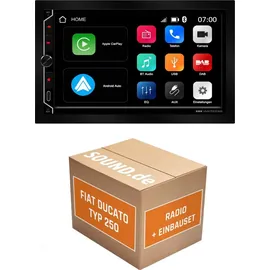 JUST SOUND best choice for caraudio ESX VMX700DAB Autoradio Einbaupaket für Fiat Ducato III Typ 250