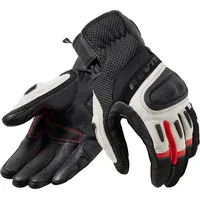RevIt! Revit Dirt 4 Motorrad Handschuhe, schwarz-rot, Größe 2XL
