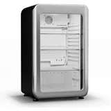 Klarstein Getränkekühlschrank HEA19-BevC-Aud93-SL 10046636, 82.5 cm hoch, 49.5 cm breit, Bier Hausbar Getränkekühlschrank Hotel Mini Fridge silberfarben 49.5 cm x 82.5 cm x 45 cm